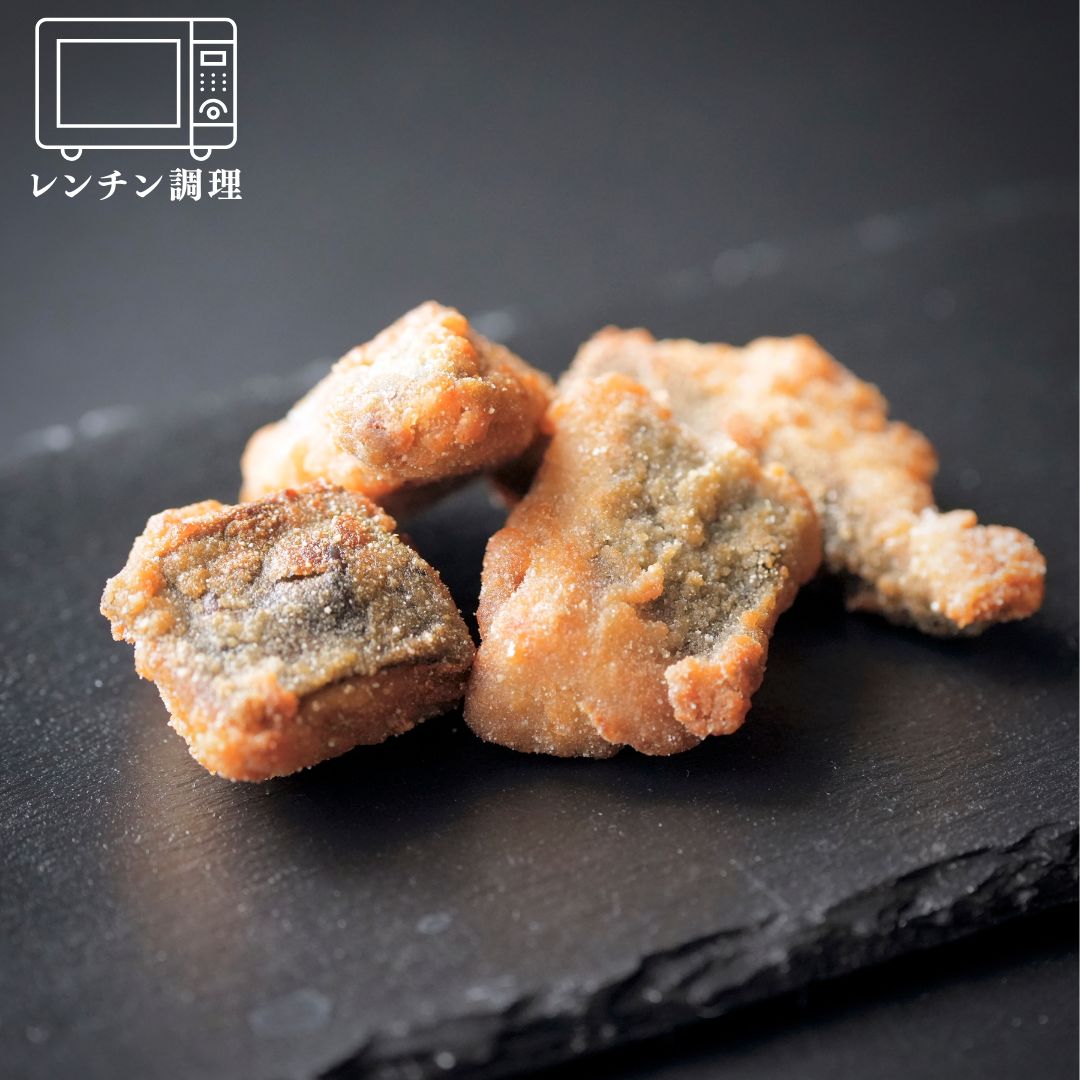 レンジで簡単調理。一口サイズで食べやすい冷めてもおいしい寒イモガツオの竜田唐揚げ